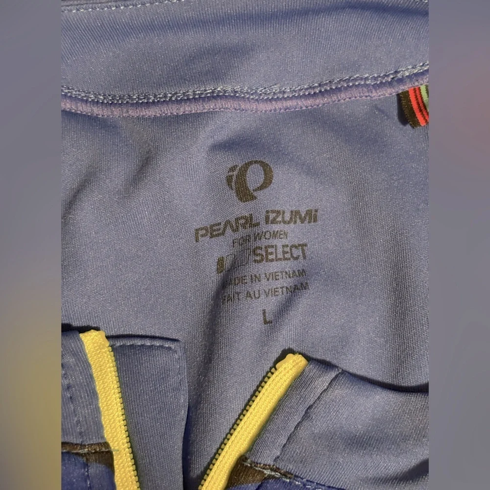 Pearl Izumi Navy and Yellow Women's Jersey Size Large